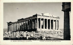 Greece Athens Acropolis Vintage RPPC 07.30