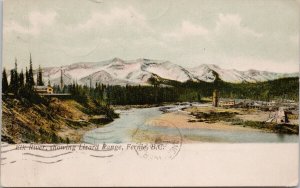 Elk River Lizard Range Fernie BC British Columbia c1907 Bleasdell Postcard H41