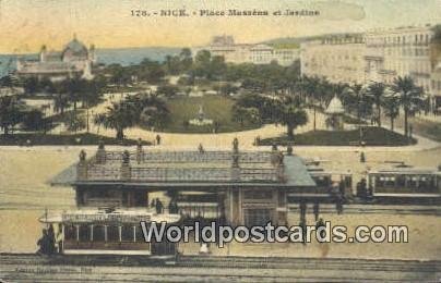 Place Massena et Jardins Nice, France, Carte, 1912 