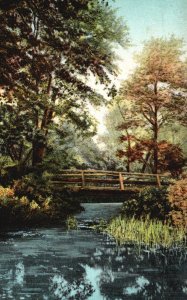 Vintage Postcard Whittier's Bridge Headless Horseman Haverhill Massachusetts MA