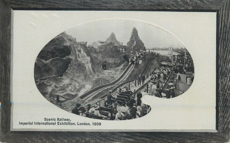 Postcard exhibitions Scenic Railway Imperial International Exhibition 1909 Londo