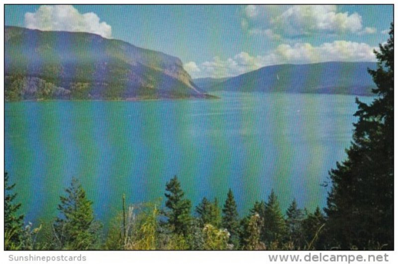 Canada Shuswap Lake On The Trans-Canada Highway British Columbia