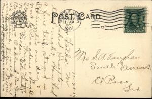 Lumber Logging Industry Washington Men & Giant Fir Logs c1910 Postcard