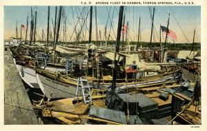 FL - Tarpon Springs. Sponge Fleet in Harbor