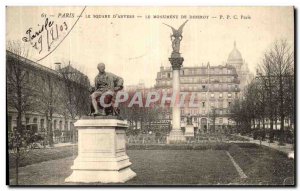 Old Postcard The Paris Square D Anvers The Monument Of Diderot