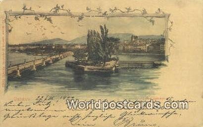 Vue Generale Geneve Swizerland 1900 