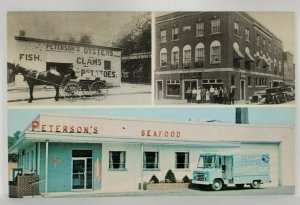 Allentown Pa PETERSONS SEAFOOD Views 1904-c1960s Multi View Postcard R16