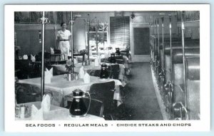 WAYCROSS, Georgia GA ~ Roadside CRYSTAL RESTAURANT Waitress c1940s Postcard 