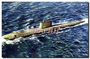 Modern Postcard Boat War submarine Nautilus first atomic submarine Nuclear