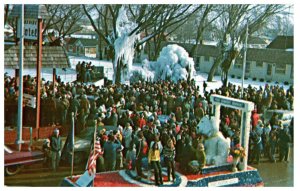 Winter Carnival in Port Austin, Michigan Parade Postcard