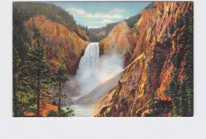 ANTIQUE POSTCARD NATIONAL STATE PARK YELLOWSTONE GREAT FALLS #3