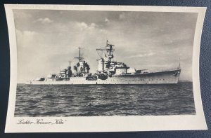 Mint Germany Real Picture Postcard RPPC German Navy Light Cruiser Koln