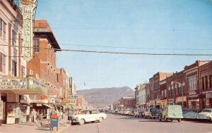 Middlesboro Kentucky business area and Pinnacle Mtn vintage pc Y13415 