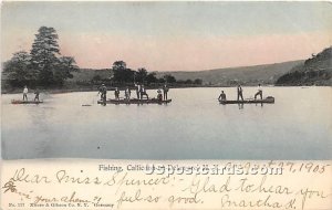 Fishing Scene - Callicoon, New York NY Postcard