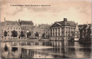 Netherlands Den Haag Korte Vijverberg & Mauritshuis The Hague Postcard C080