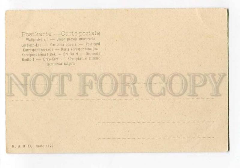 264097 Dressed DOG Terrier PUG carpetbag BAG Vintage postcard