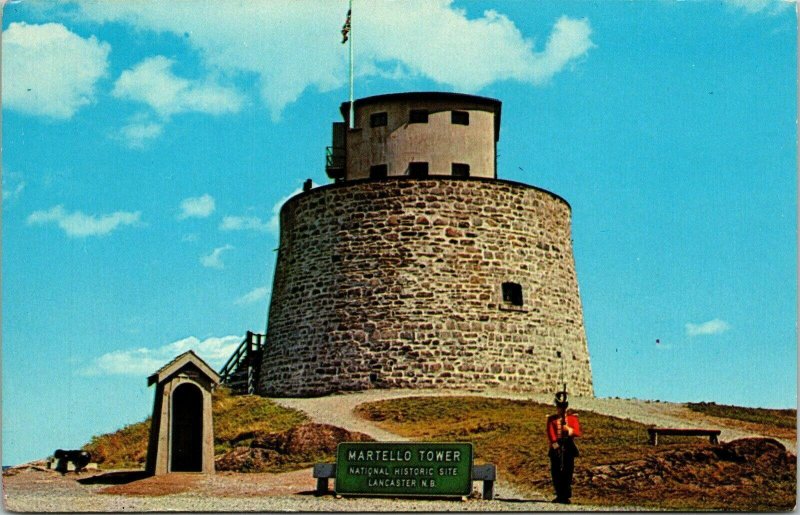 Martello Tower Lancaster New Brunswich Canada Postcard VTG UNP Vintage Gaurd 