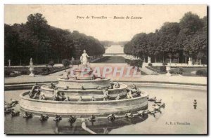 Park of Versailles Postcard Old Basin latrine