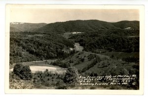 MD - US Route 40. View Toward Polish Mountain, East of Cumberland  *RPPC