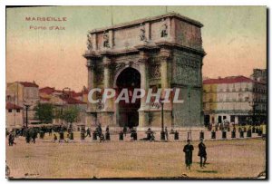 Postcard Old Porte d'Aix Marseille