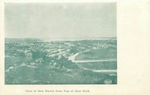 Connecticut  View of New Haven from the Top of East Rock  UDB Postcard  Unused