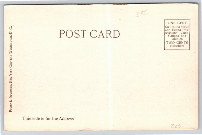 Washington DC~US Patent Office From Street Corner~Vintage Postcard