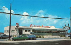 Ocean City MD English Diner & Restaurant Old Cars Postcard