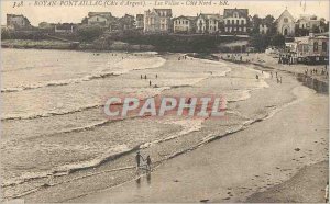 148 Old Postcard Royan pontaillac (cote d money) villas north coast