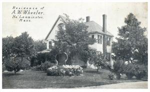 Massachusetts  North  Leominster  residence A.W.Wheeler