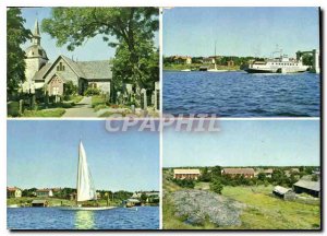 Postcard Modern ?land F?gl? F?gl? Farja kyrka i degerbyu Degerby hastersboda