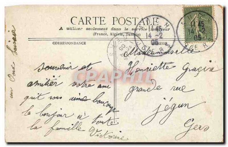 CARTE Postale Paris Former Board of Place du Palais Royal State