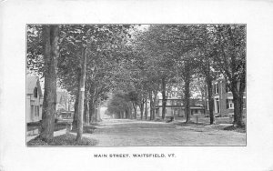 Waitsfield Vermont Main Street Vintage Postcard AA74729