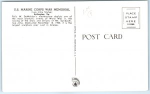 Postcard - U. S. Marine Corps War Memorial, Arlington, Virginia, USA