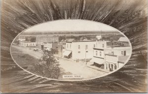 Miami Manitoba Birdseye Wheat Border Unused Real Photo Postcard E97