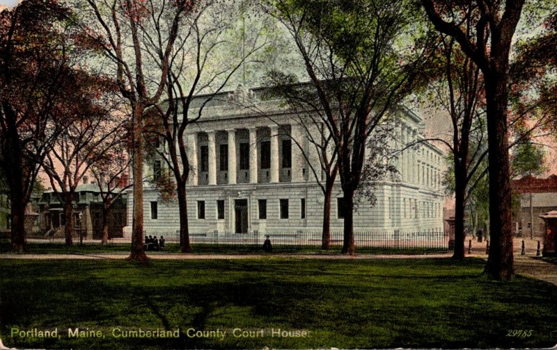 Maine Portland Cumberland County Court House 1916