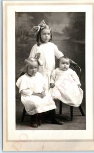 c1910s Rapid City, SD RPPC Adorable Children Little Girl Cute Real Photo PC A123