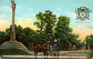 Monuments Phoenix Monument Phoenix Park Entrance To Viceregal Lodge Dublin Ir...