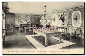 Postcard Old Billiard Rambouillet The castle's former game room guardroom