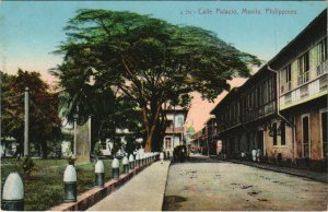 PC PHILIPPINES, MANILA, CALLE PALACIO, Vintage Postcard (b39060)