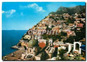 Modern Postcard Positano Panorama