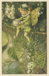 The Popular Flower Fairy from WW2 Book Stunning Postcard