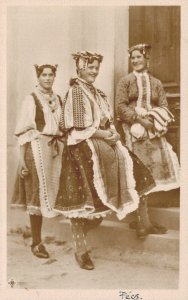 Hungary National Costume of Pécs Vintage RPPC 07.83