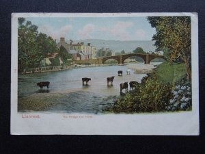 Cymru LLANRWST The Bridge & Hotel c1904 Postcard by Pictorial Stationery