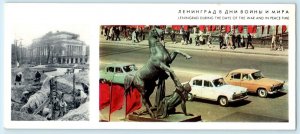 LENINGRAD, RUSSIA ~ St. Petersburg Horse Tamer Anichkov Bridge - Long Postcard