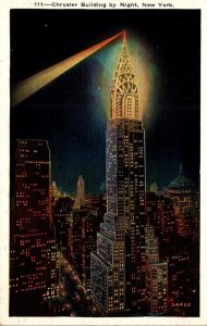 New York City Chrysler Building By Night