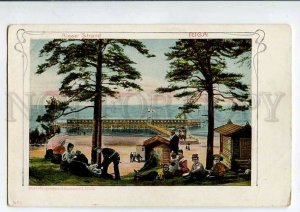 3075244 LATVIA RIGA Rigaer Strand Vintage lithograph PC