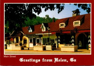 Georgia Greetings From Helen Showing Main Street