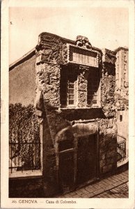 Postcard Italy Genoa Casa di Colombo Christopher Columbus House