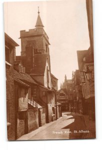 St Albans Hertfordshire England Vintage RPPC Real Photo French Row