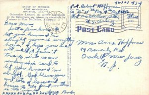 Fort McClellan Alabama 1944 WWII Soldiers Postcard Group Of Trainees Orientation